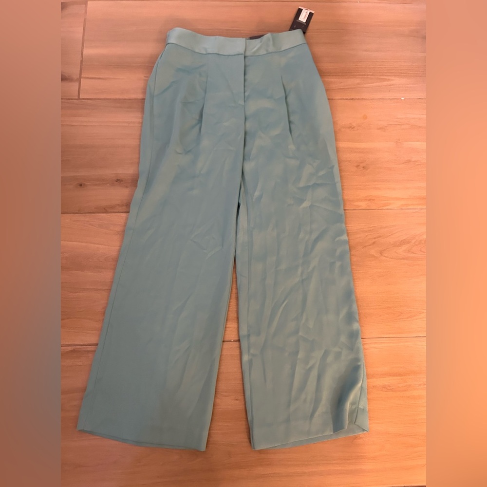 NEW Worthington Jade Blue Dress Pants Medium Petite $54
